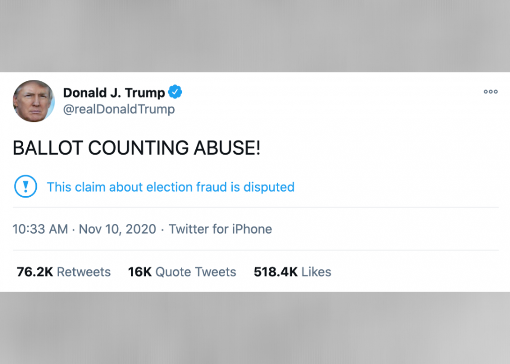 #29. Trump cries 'ballot counting abuse'